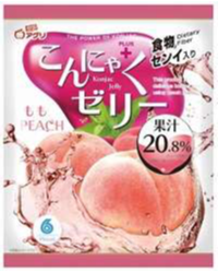 こんにゃくゼリーもも味