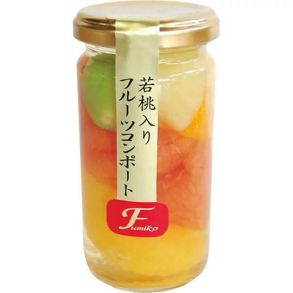若桃入りフルーツコンポート（ハーフ）